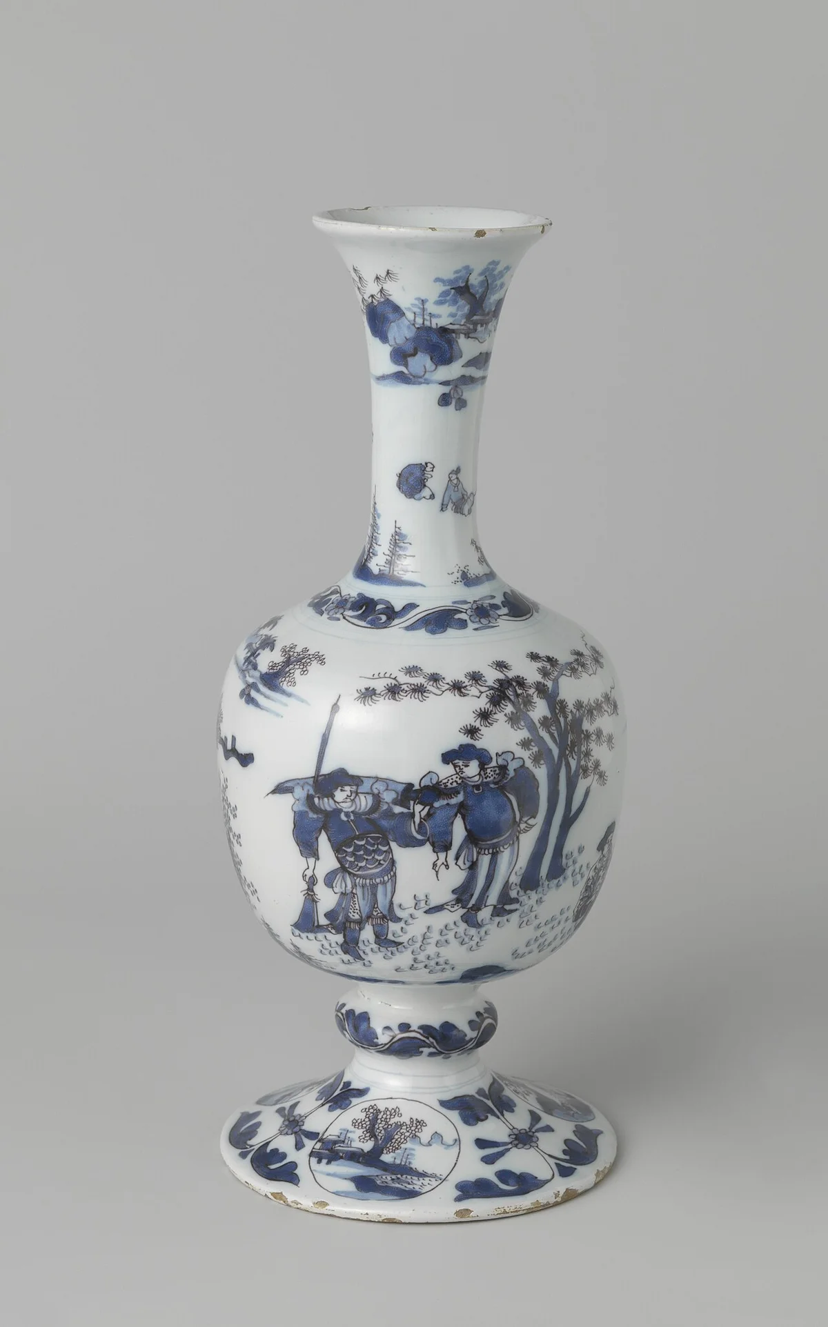 Vase de Delft à décor d’après la porcelaine chinoise. Rijksmuseum.