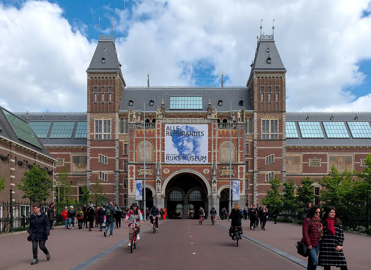 The south façade of the Rijksmuseum in Amsterdam.