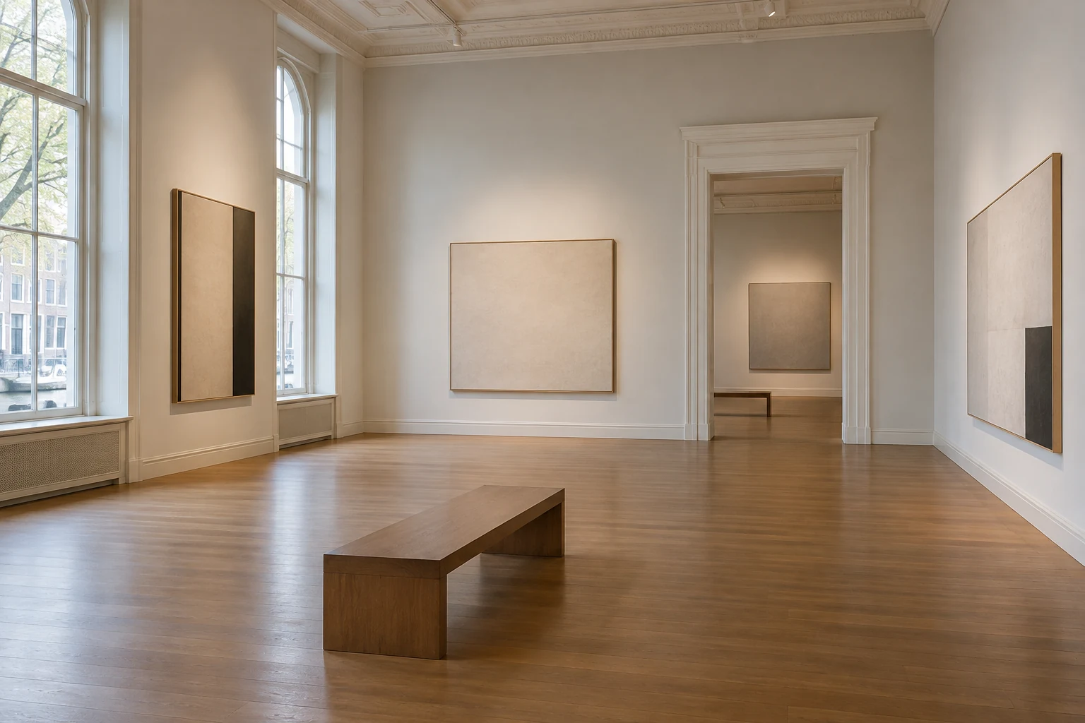 AI-beeld ter illustratie. Sfeerbeeld ter illustratie; geen bestaand kunstwerk of concrete tentoonstellingsopstelling.