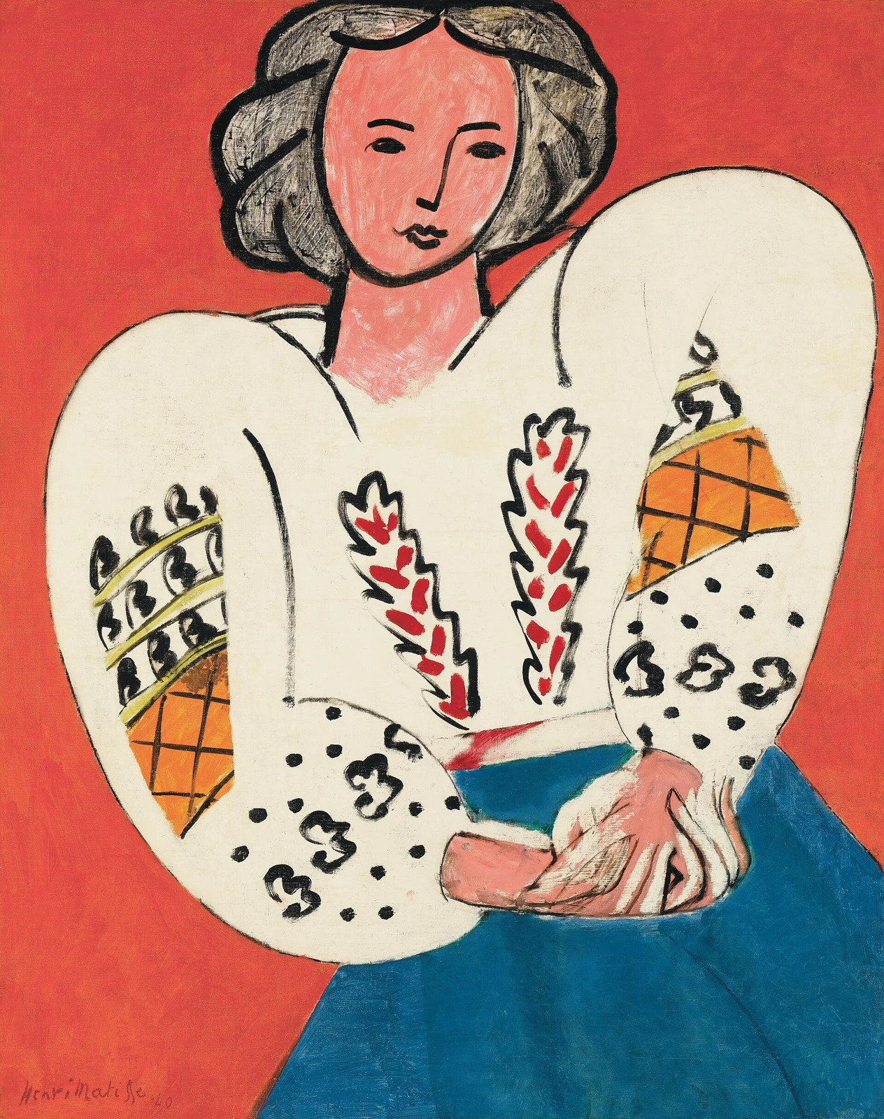 Henri Matisse, La Blouse roumaine (1940), one of the works in the exhibition.