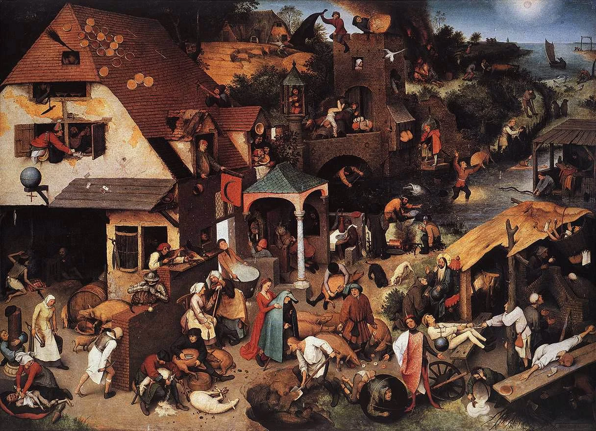 Pieter Bruegel the Elder, Netherlandish Proverbs, 1559.