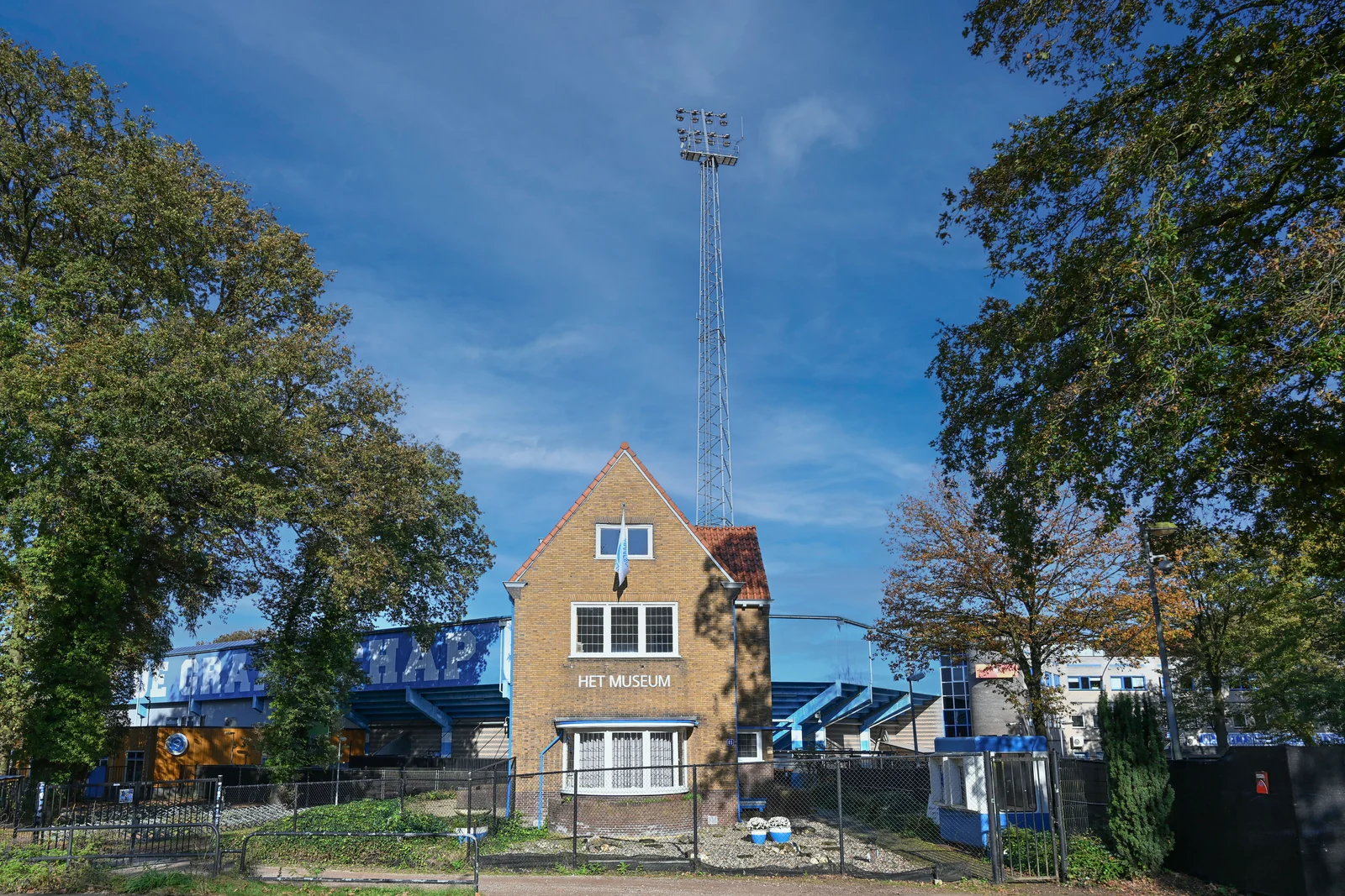 Gebouw van De Graafschap HET Museum bij Stadion De Vijverberg in Doetinchem.