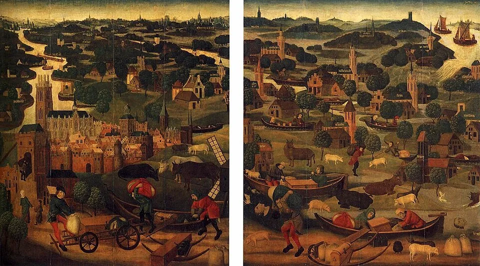 Painted panels about Saint Elizabeth