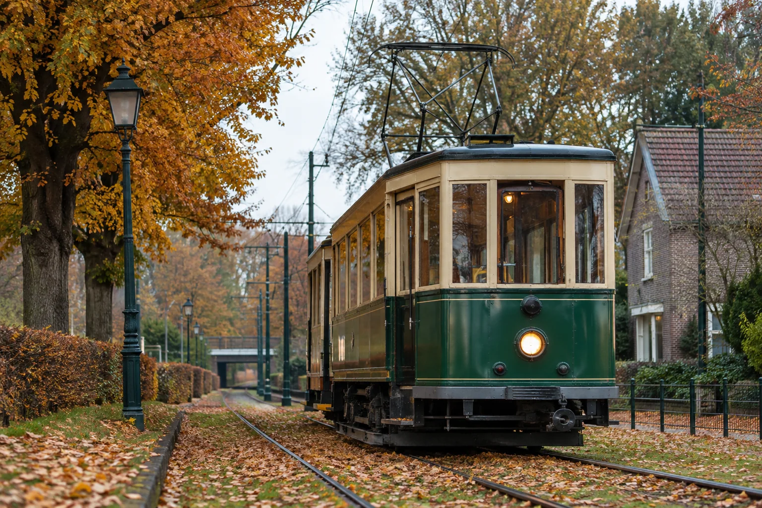 AI image for illustration: A museum tram.