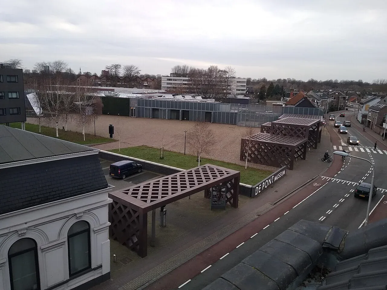Elevated view of the De Pont Museum site.