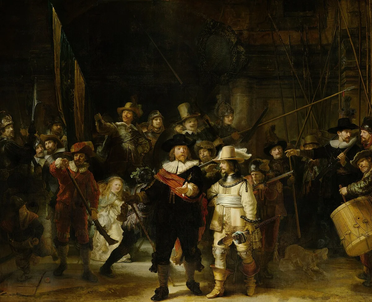 Rembrandt van Rijn, The Night Watch, 1642. Rijksmuseum, Amsterdam.